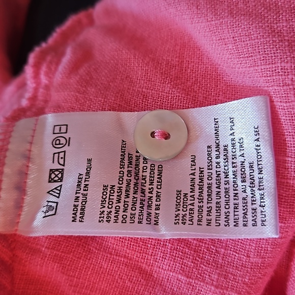 Lilka for Anthropologie Pink Cropped Ruffled Sleeved Top - Picture 8 of 9